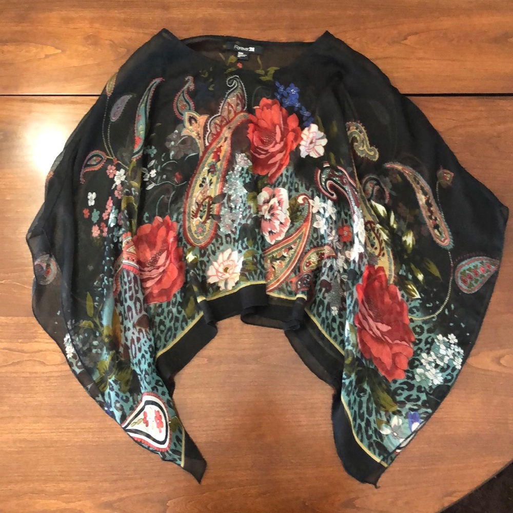 Sheet kimono top